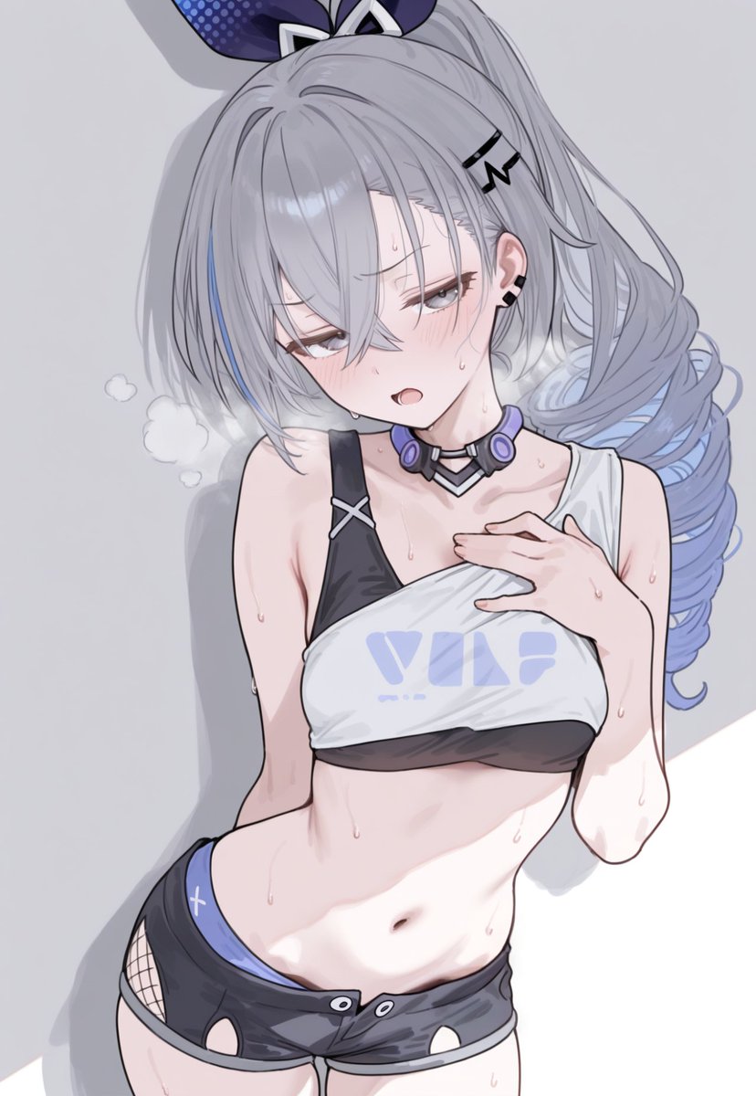銀狼(スターレイル) 「汗だく銀狼 / silver wolf sfw」|tsuguのイラスト
