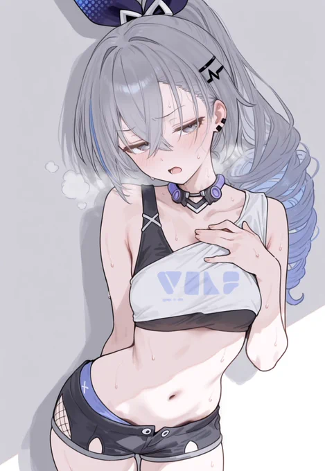 汗だく銀狼 / silver wolf sfw