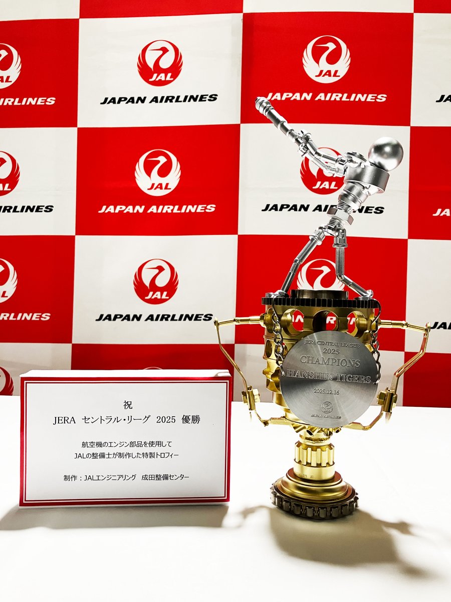 🐯⚾️✈️🐯⚾️✈️🐯

 いってらっしゃい‼️

🐯⚾️✈️🐯⚾️✈️🐯

本日12月16日、
#阪神タイガース の皆さんが
#JAL 優勝記念チャーターでハワイへ出発🌺

2年ぶり7度目となるセ・リーグ優勝👏
おめでとうございます🎊

ハワイでリフレッシュ
してきてくださいね😆🌴

ご搭乗ありがとうございました✈️

#虎V2025
