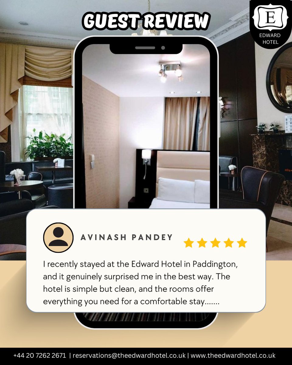 thehoteledward's tweet image. Read our latest guest review of Edward Hotel and discover what recent visitors have shared about their stay. 
Website: theedwardhotel.co.uk

#LancasterGate #LancasterGateStation #LondonStay #CentralLondonHotels #LondonTravel #VisitLondon #LondonGetaway #halifax