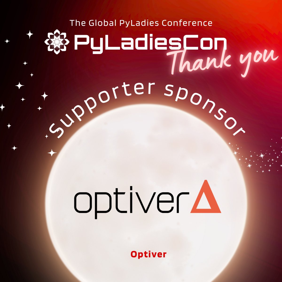 pyladiescon's tweet photo. ๐๐ A huge thank you to @OptiverGlobal for supporting #PyLadiesCon 2025! ๐โจ
Your commitment helps us empower women and underrepresented groups in tech within the global Python community. ๐ช
More about Optiver:
https://t.co/r1MZgjuFiQ
#PyLadies #PyLadiesCon #Python https://t.co/irHDvGPx4A