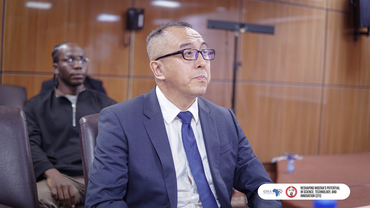 Yesterday, the Centre for the Study of the Economies of Africa (CSEA), in collaboration with the Federal Ministry of Innovation, Science and Technology <a href="/FmstNg/">FMIST Nigeria</a>  hosted a fireside chat on “Reshaping Nigeria’s Potential in Science, Technology, and Innovation (STI)” with the