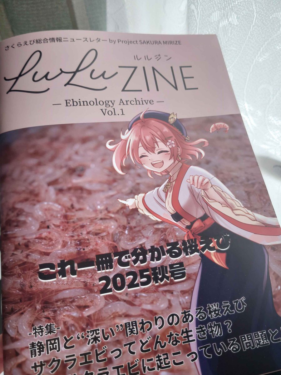 ちえちゃん初のZINEが出来ました🌸🦐