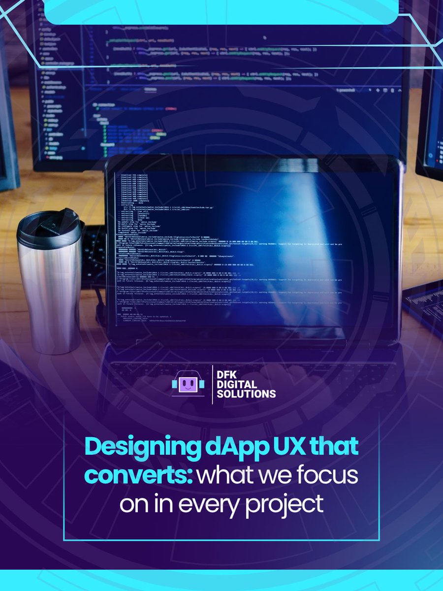 dfkdigitals's tweet photo. Good design isn’t just pretty — it guides users, reduces drop-off, and drives conversions. In dApps, that means intuitive interfaces backed by blockchain logic.

#blockchain #cryptocurrency #bitcoin #crypto #web3 https://t.co/AVAL2hk6TA