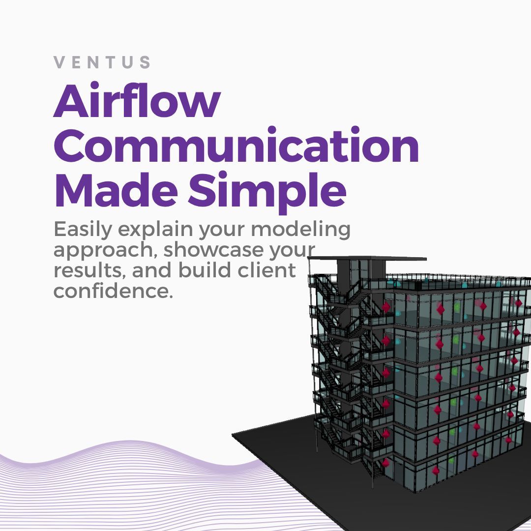 thunderheadeng's tweet photo. Make airflow modeling easier to explain with Ventus.
Create 3D visuals and clear reports that help clients and reviewers see your design decisions with confidence.

🔗 https://t.co/L23uZQxfAC
#Ventus #PerformanceBasedDesign https://t.co/cgIh2SUpoS