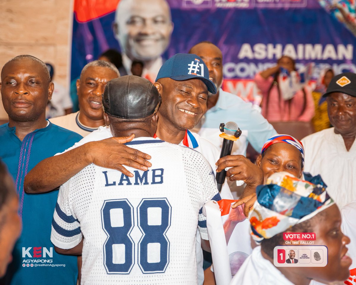 realKenAgyapong's tweet photo. I am profoundly grateful to the people of Ashaiman, Tema East, Tema Central, Tema West and Krowor for an impactful second day of the Unity Tour.
The passion, discipline and constructive discussions across all constituencies reaffirm our shared belief in unity as the foundation for victory.
I thank all party leaders, delegates and supporters for their candour and commitment.
VOTE NO. 1 on the Ballot. ๐ณ๐ฑ
#Ken2028
#UnityTour
#GetKENnected
#1ForKenAgyapong