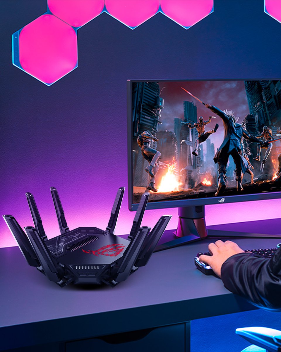 ASUS_ROG's tweet image. 🎁 Ready for a holiday upgrade?​

Explore the ultimate 2025 gaming router lineup from ASUS and ROG and pick the perfect #WiFi7 upgrade you need!​

Gaming, streaming, anything you do, treat yourself right! 🔥​

Learn more: rog.gg/gaming-routers…​

#ROGGamingRouter