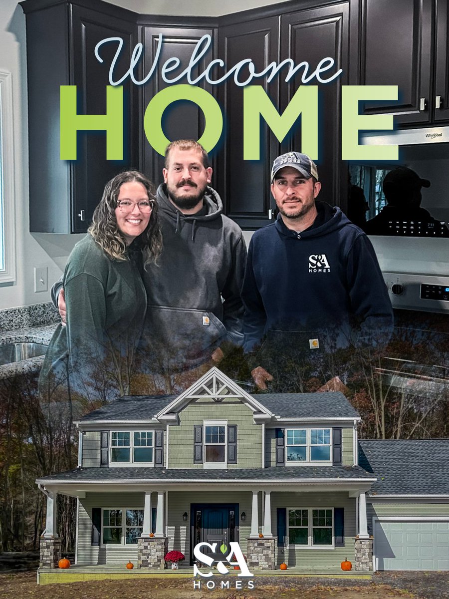 Trey and Karstyn built their Hawthorne C on their own land with guidance from Dave, their S&amp;A Homes project manager. Their home reflects smart value, trusted teamwork, and a future built for Central PA living. Explore Build on Your Land at sahomebuilder.com/build-on-your-…