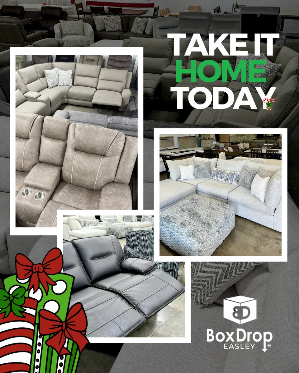 BoxDropEasley's tweet image. 🎁NO WRAPPING REQUIRED🎁

The best Christmas gifts are already built.
See it today. Love it today. Take it home today.

✔️ Zero Down
✔️ 100 Days to Pay
✔️ Clearance pricing

📍 1017 Powdersville Road - Easley
⏰ Tues-Fri 2-6 &amp;amp; Sat 10-4
#BoxDropEasley