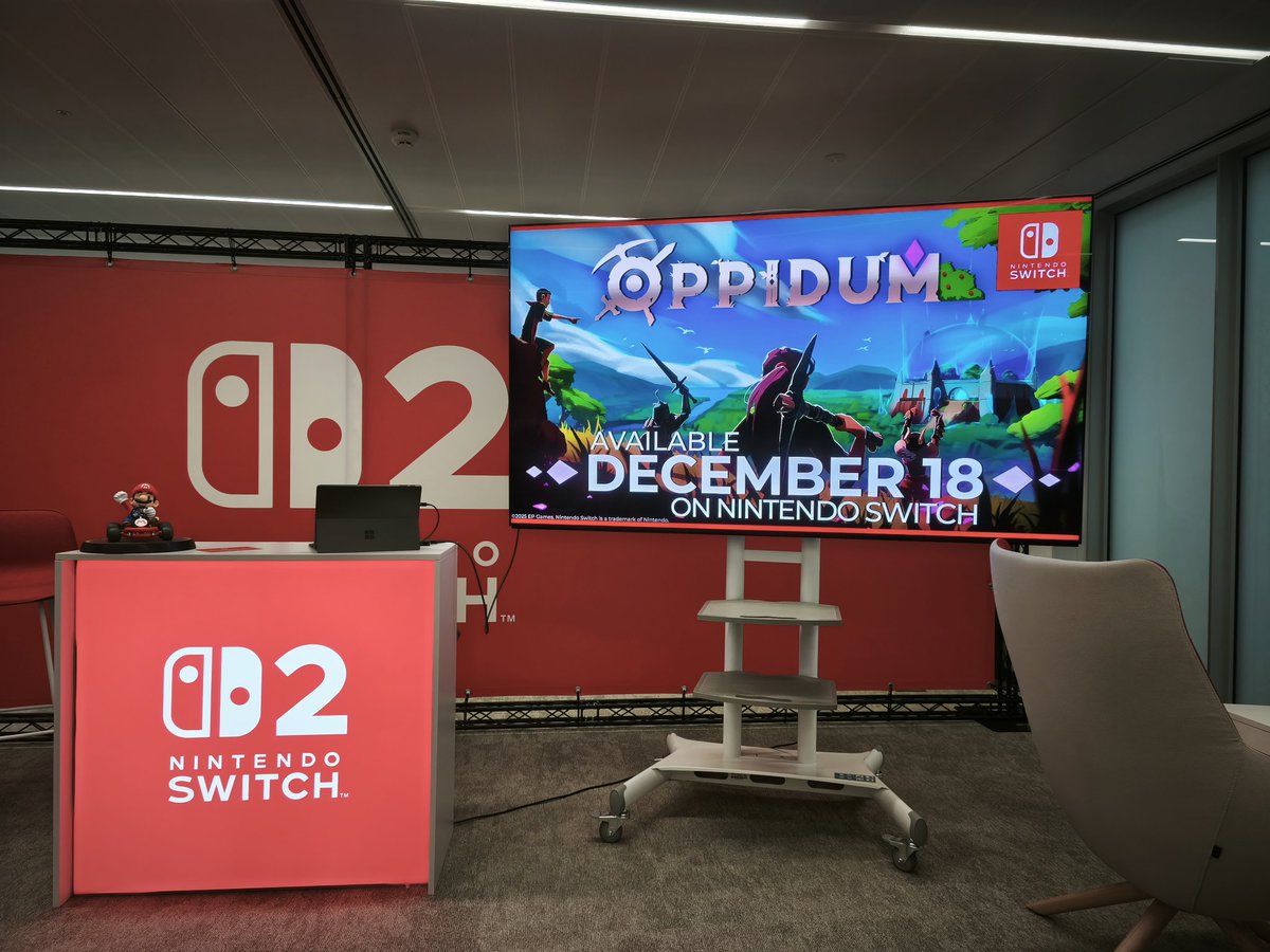De vuelta de la presentación de #Oppidum de <a href="/EPGames/">EP Games</a>, realizada en el showroom de <a href="/NintendoES/">Nintendo España</a>. Un precioso juego para echarle horas y horas, tanto solo o con amigos, que tendréis disponible en dos días,  jueves 18. Todos los detalles del juego próximamente en <a href="/NextNnet/">NextN.net</a>