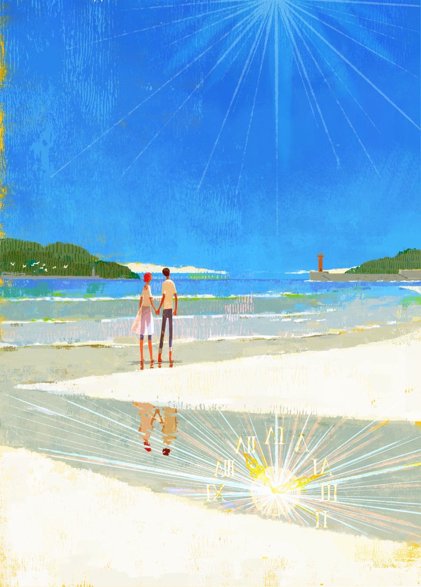 映り込む景色。