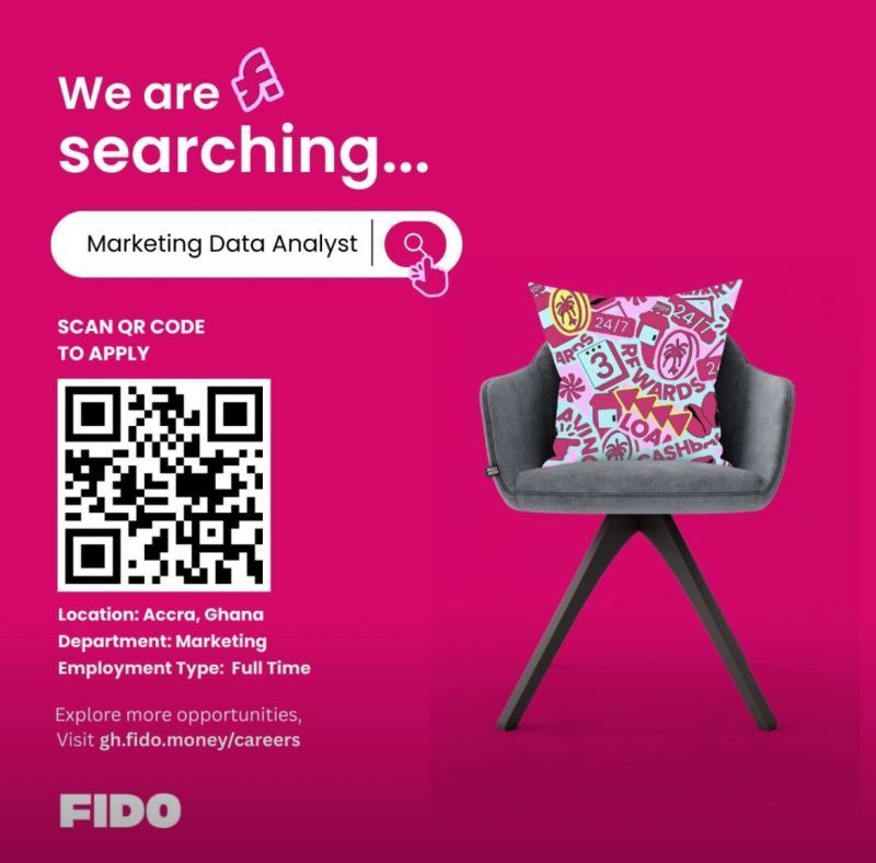 Fido is hiring a Marketing Data Analyst - Accra, Osu. You'll build real-time dashboards, automate marketing workflows, and lead the transition to data-driven decision-making.

Apply here: buff.ly/CmR0PDK

Ghanajobs GigsnMore fintech techjobs sql python powerbi