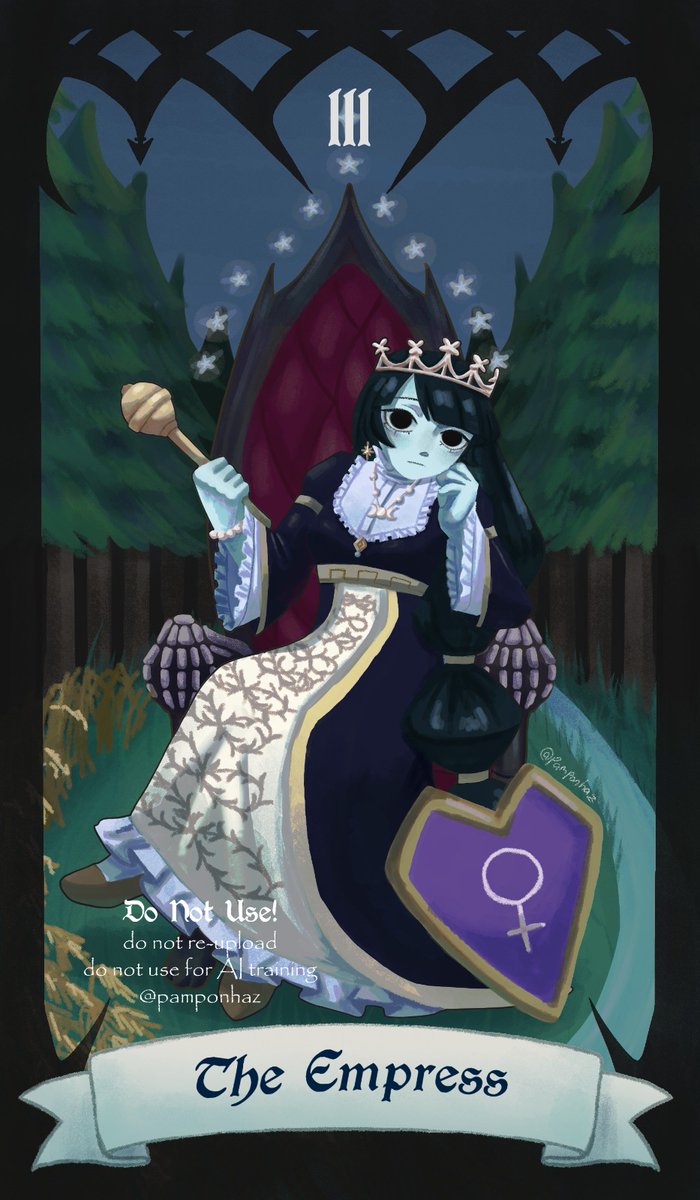 The Empress

"Do not die under my care" 

#OC #tarot #illustration