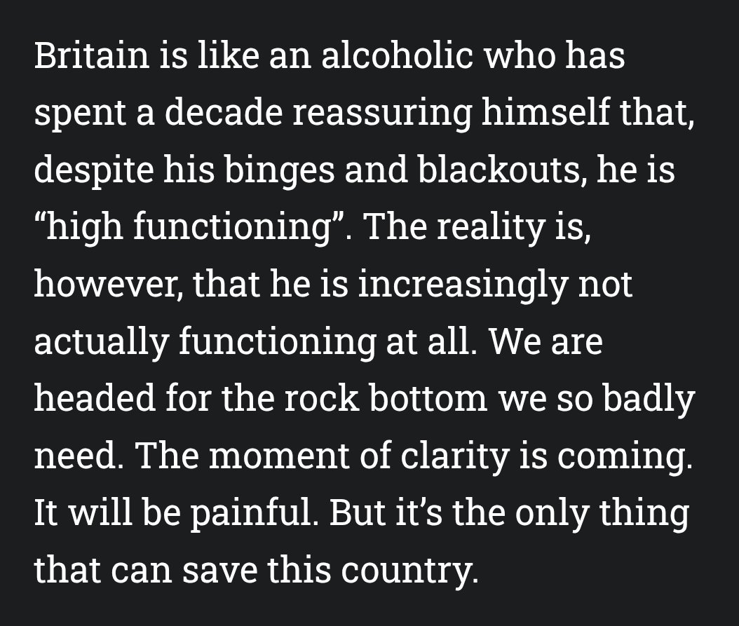 There's good news for Britain: things are really bad. 

Full article in reply: