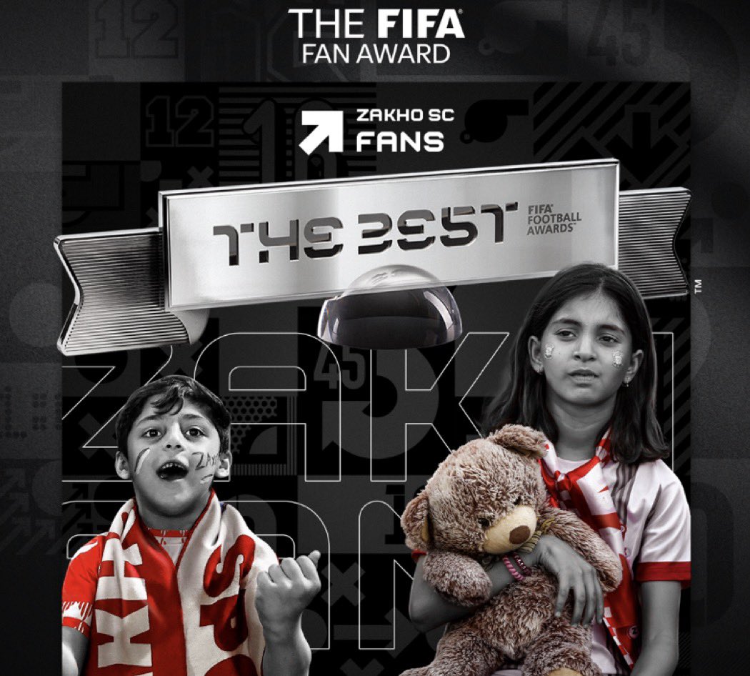 lwrd_19's tweet photo. رسسسسميا|🚨🚨🚨🚨🚨🚨

نادي #زاخو العراقي يفوز بجائزة أفضل جمهور من قبل #الفيفا 👏🇮🇶

 #TheBest https://t.co/az0F97DUyD