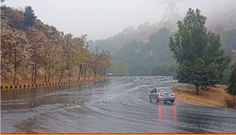 الأرصاد: طقس بارد مع زخات مطرية وضباب خلال الأيام القادمة 