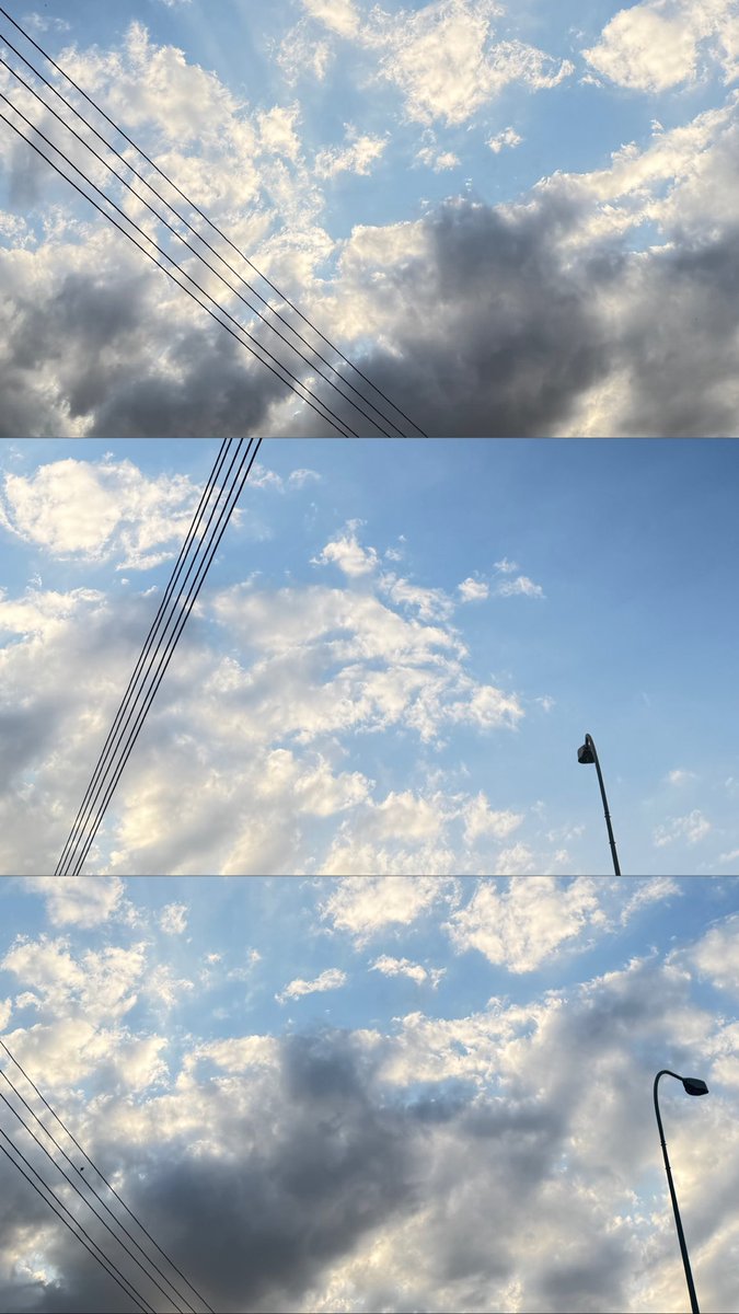 August___79's tweet image. Today clouds ☁️✨💙💙