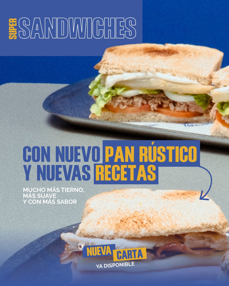 El pan lo cambia todo. Por eso ahora nuestras hamburguesas y perritos llevan pan brioche 🤤💙
Y los sándwiches vienen con un pan rústico mucho más tierno, más suave y con más sabor 😏

Te esperamos para que puedas probar todas las novedades.

#LaBocaTeLia #NuevaCarta