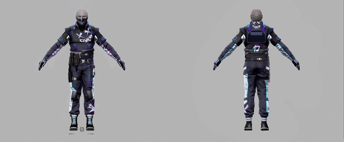 BlueCrunchyArt's tweet photo. Here are a few pictures of my concept design for the skin :) https://t.co/EtAj6FWHvv