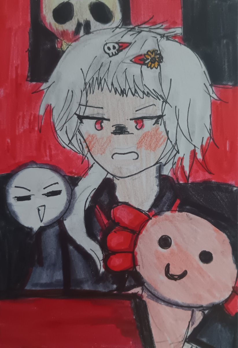 FloArtin's tweet image. #ADatewithDeath 
Another day of "teasing Grimmy" or "chatting with annoyingly bright sunshine" works, too!
---
The dynamic between both Grim and the MC is the highlight for the game for me. Its fun to pick the teasing option and see his reaction, too.