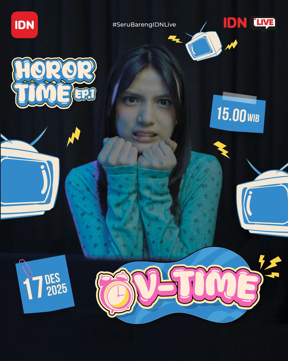 idn_app's tweet image. It’s V-Time, guys!❤️
Di episode perdana ini, @A_VirgiJKT48 literally step out of her comfort zone yang tayang 17 Desember, pukul 15.00 WIB! Kamu wajib jadi saksi di moment Virgi JKT48💥

Yuk join vibes eksklusifnya—hanya di IDN Live Paid Room!

#VTime
#SeruBarengIDNLive