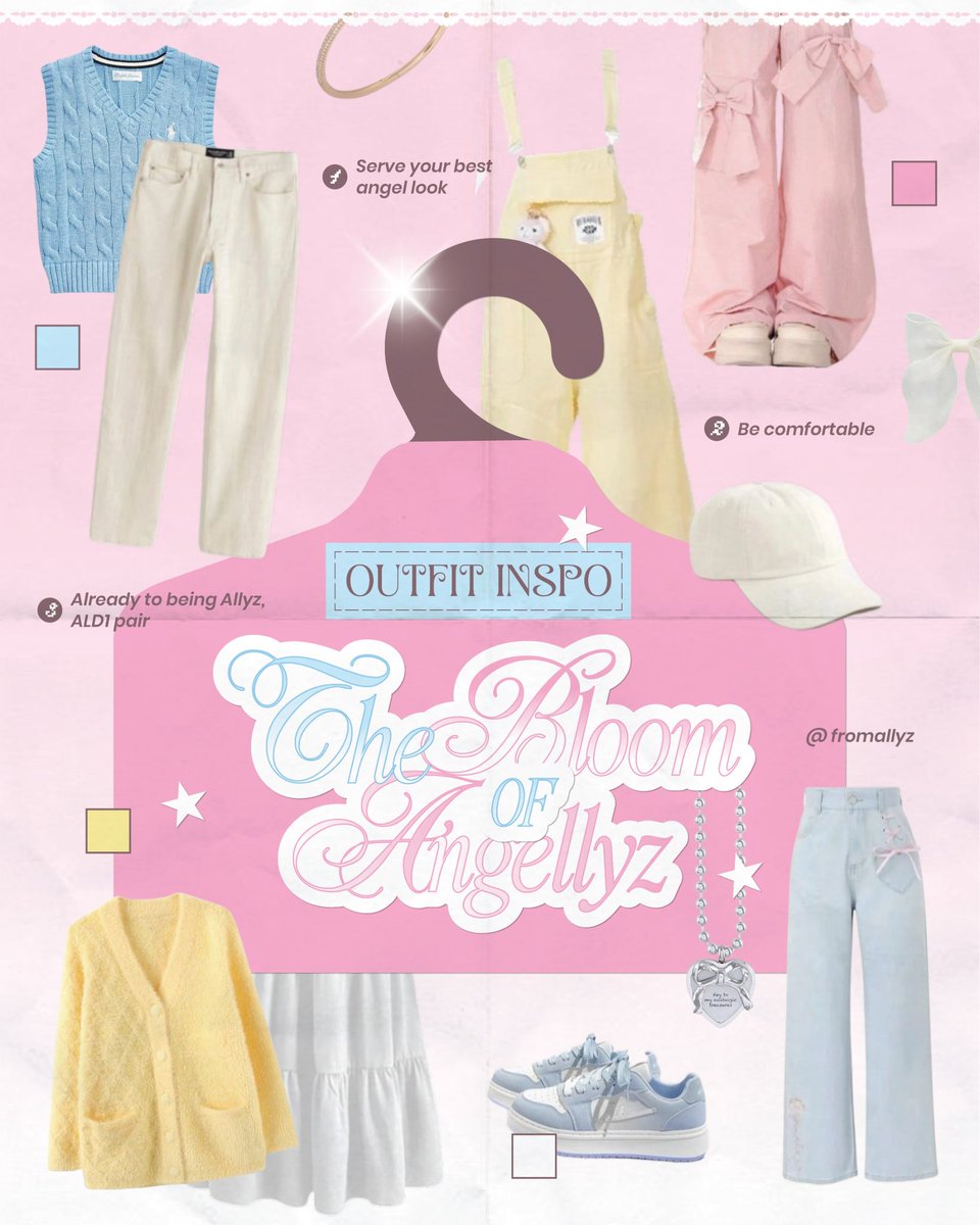 fromallyz's tweet photo. [ 👚🪞🩰 ]

#TheBloomOfAngellyz invite you to embrace pink, blue, yellow or an angelic core to match the ethereal atmosphere. Come as you are, and let your presence be part of the bloom 🧚‍♀️🪽

📝 This dress code is not mandatory, feel free to wear whatever makes you comfortable https://t.co/LQ2uwgKLke