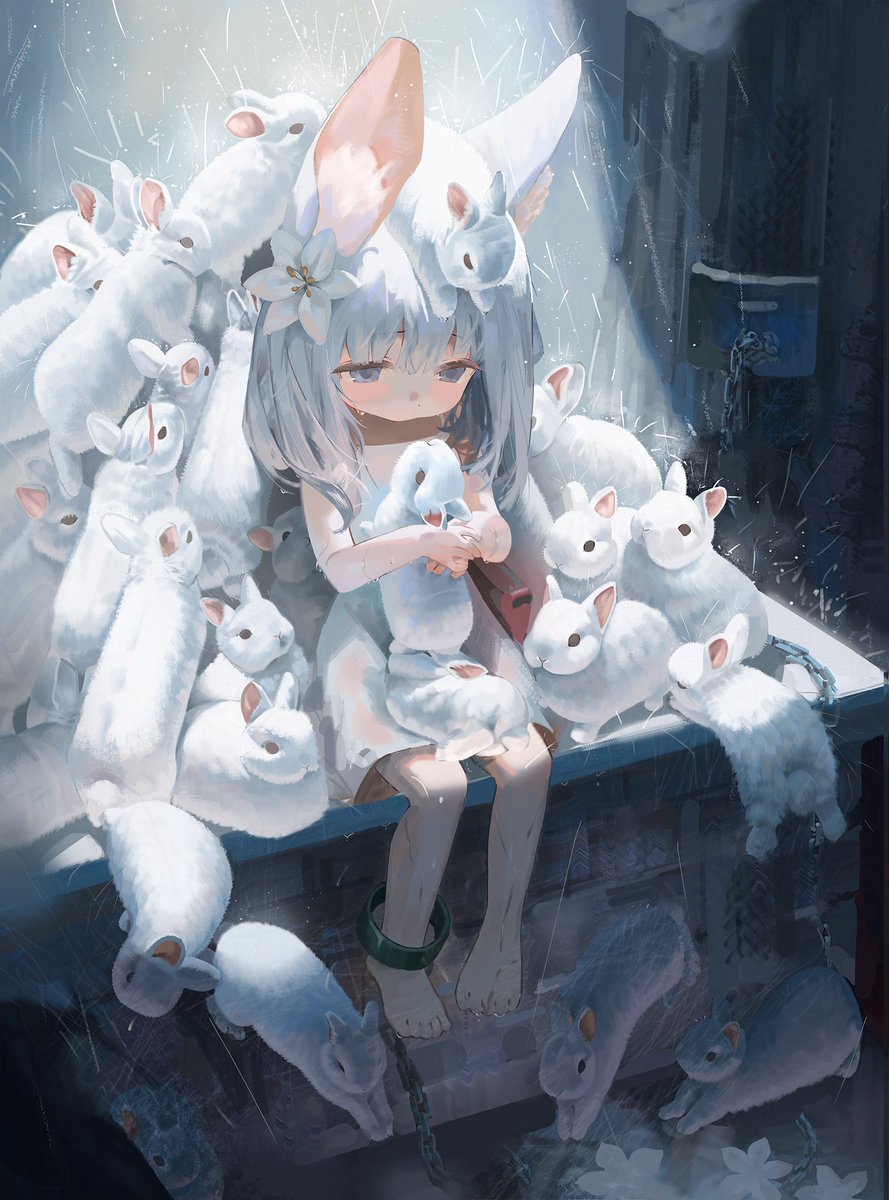 ウサギ（感謝） 1980年代のヴィンテージダックスフント犬ウサギゼンマイ仕掛け