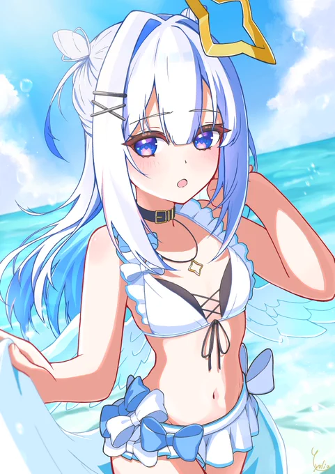 前に描いたかなたんの色味を修正してみました