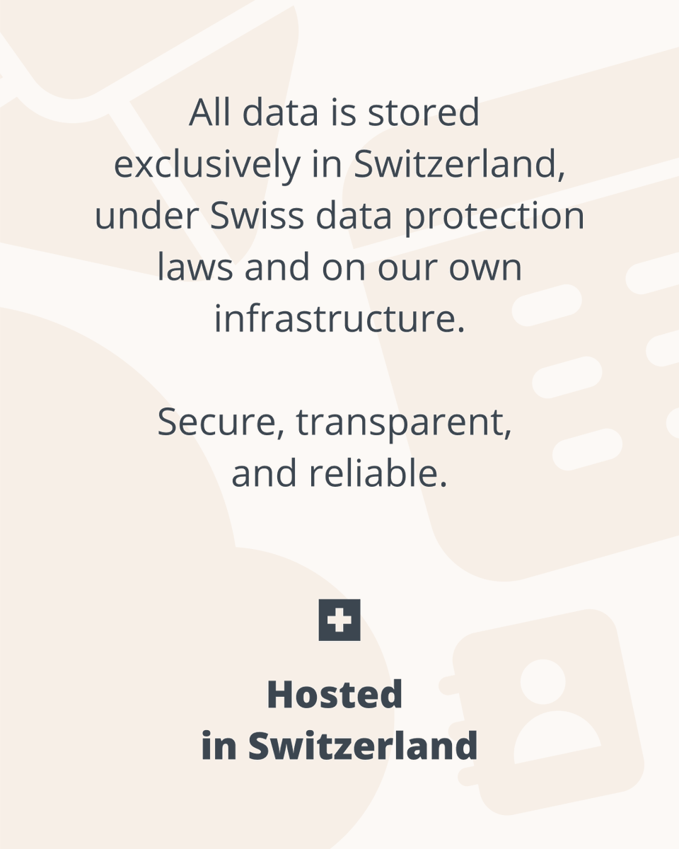 Your data stays where it belongs: in Switzerland.

With data storage in Switzerland, your data is always secure and remains under your control.

Get started with Cloud Office now!
hostpoint.ch/en/email/

#CloudOffice #Hostpoint #SwissMade #DataProtection #WebHosting