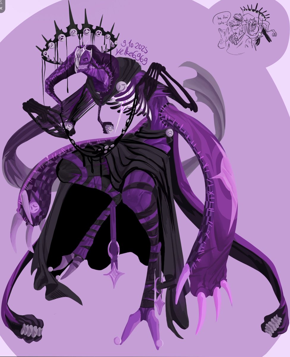 ReaperMadison's tweet photo. Been smth I've done a bit ago but might aswell show it while tryna get more ideas to draw
Heres some of the god noli designs I've done  !! 

Aka roblox fandom forsaken 

#noli #godnoli #forsakenart #forsaken #digitalartist #art #007n7 #007n7forsaken https://t.co/dRGYpdZeGA
