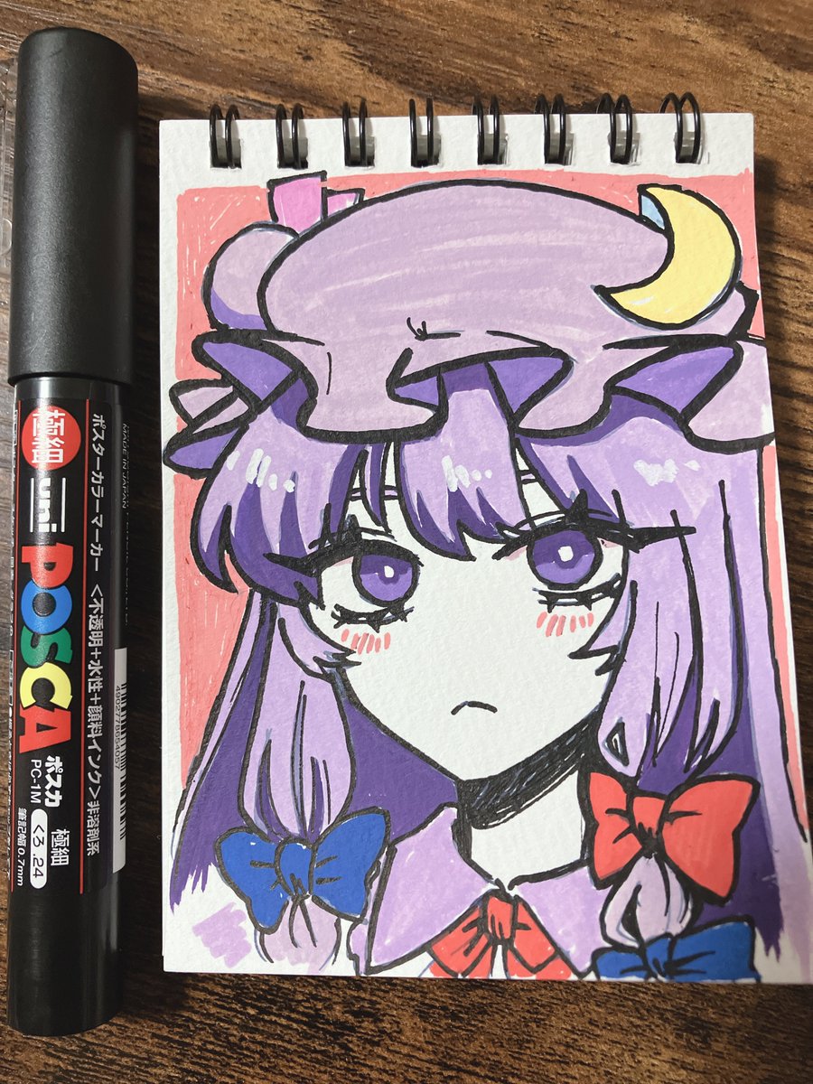 パチェ落書きした🌙