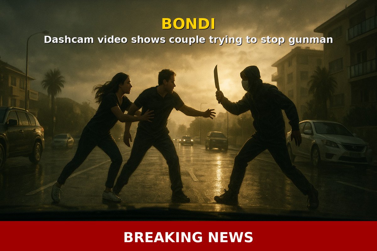 Dashcam video shows couple trying to stop gunman before being killed in Bondi attack 🔥

Boris Gurman, 69, "charged straight towards the danger" and grabbed one of the attacker's guns, a witness says.

#Bondi #WorldNews #Breaking #Geopolitics