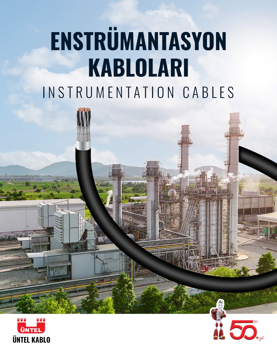Üntel’s Instrumentation Cables comply with the international standards like IEC 60502-1/2, EN 50288-7 and PAS 5308. We also manufacture according to customers specifications and specific cable features by design principles that developed throughout years of experience.

#cable