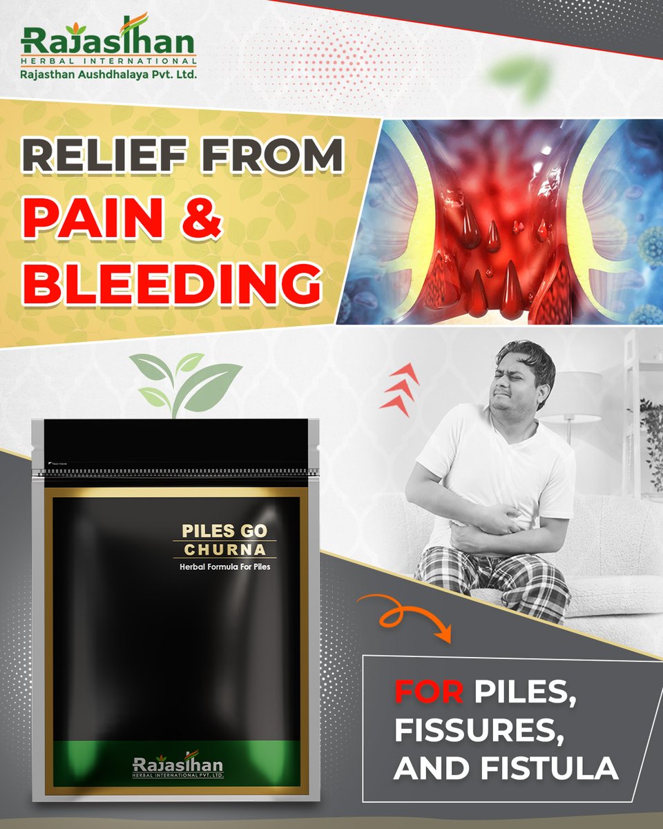 raplgroup's tweet photo. Struggling with piles? 
Piles Go Churna  is here to help – natural, herbal, and gentle on your digestive system.

Feel comfortable. Feel healthy. 💚
Share this with someone who needs relief today!
#Ayurveda #PilesRelief #GutHealth #NaturalHealing #HerbalWellness https://t.co/fGIjTabwqW