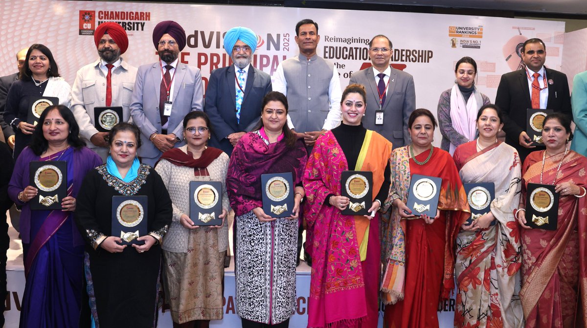 chandigarh_admn's tweet photo. Chief Secretary, UT Chandigarh Sh. H. Rajesh Prasad Inaugurates ‘EdVision: Annual Principals’ Conclave 2025: Reimagining Education Leadership in the Age of AI’ at Chandigarh Organized By @Chandigarh_uni; Highlights Central Role of Teachers in Achieving Viksit Bharat by 2047 https://t.co/BC8RCRh8T8