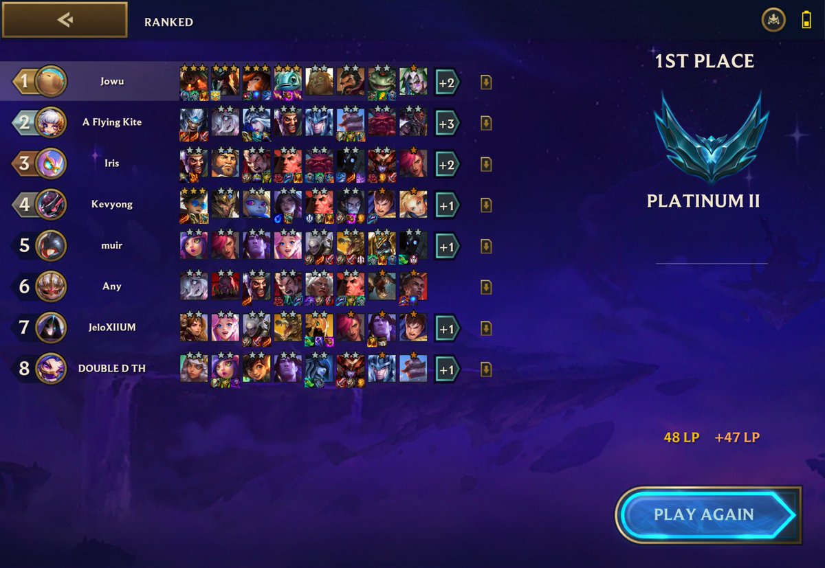 j0wuu's tweet photo. Casually hitting that Miss Fortune and Fizz 3* while eating my sinigang on the side. https://t.co/Q2HIhPszpC