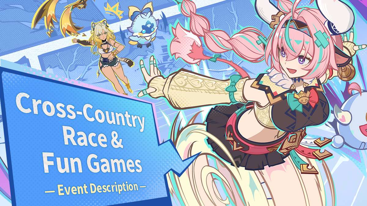 GenshinImpact's tweet image. Cross-Country Race &amp;amp; Fun Games — Event Description
#GenshinLunaIII #GenshinImpact 

Hi Traveler! Welcome to the Dragonspine International Cross Country Challenge! Besides the thrilling cross-country race events, various fun games have been set up back at the camp. Come enjoy this…