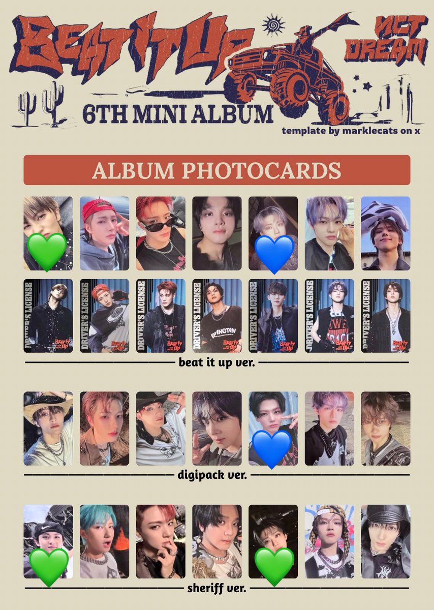 0 NCT DREAM nctdream ドリム Beat It Upトレカ 特典 交換 【求