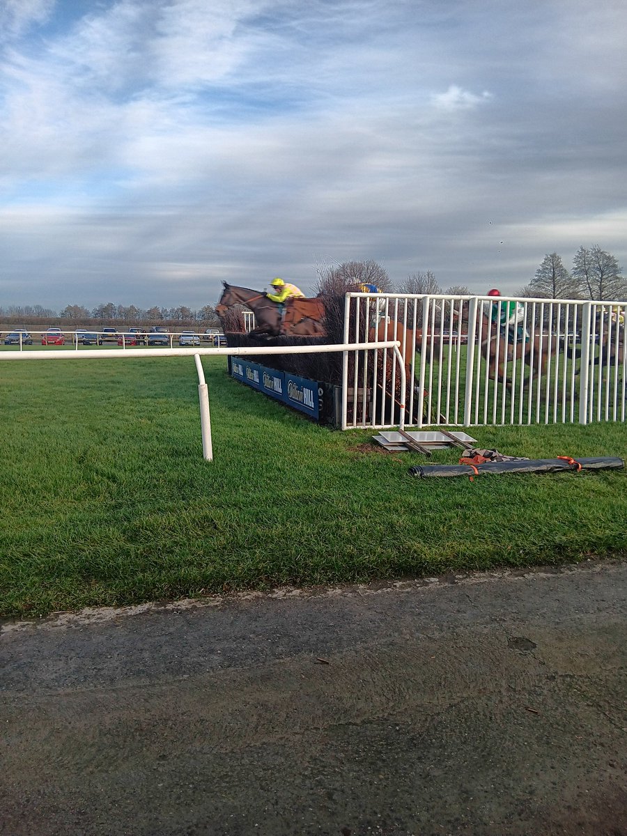 Heard Lydia say on Friday how good it is to see the racing crowd get close to the horse in the XC. Cracking little viewing box at Catterick but seldom used. Two of us in here now
