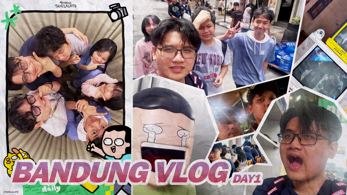 NEW VIDEO !!  
Dua hari vlog di bandung!! Dari hari pertama sudah pada mencar aja... ( part 2 menyusul )

🔗: youtu.be/BeltK54zlvY

#BakwanBerkawan #YouTube