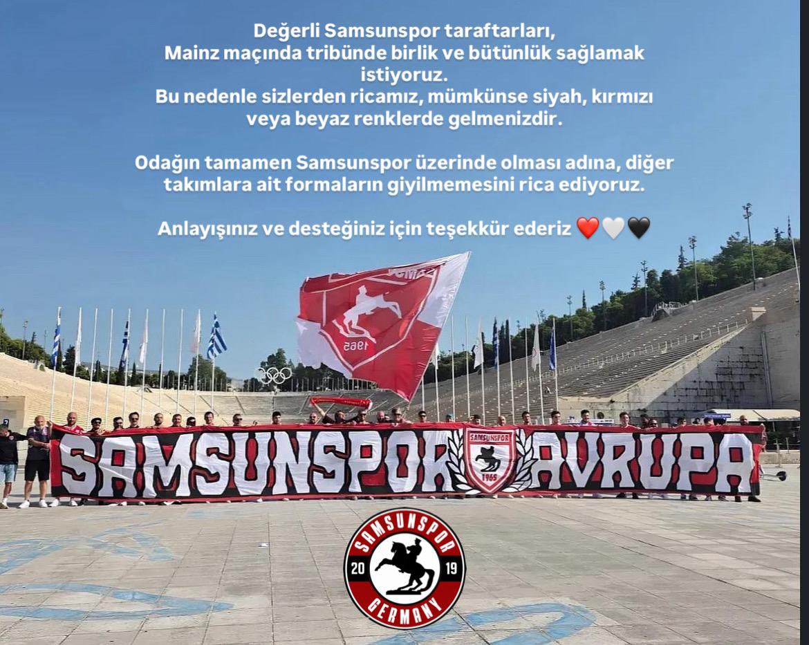 SAMSUNSPOR DISINDA BAŞKA ARMA GÖRMEK İSTEMİYORUZ 🔴⚪️🔴5️⃣5️⃣