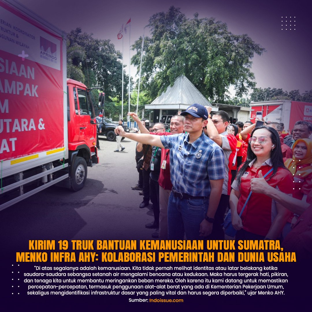 phyrgianesi's tweet image. Distribusi bantuan yang tepat sasaran menjadi bagian dari komitmen AHY Peduli PD Reforestasi dalam membantu masyarakat Sumatera pascabencana