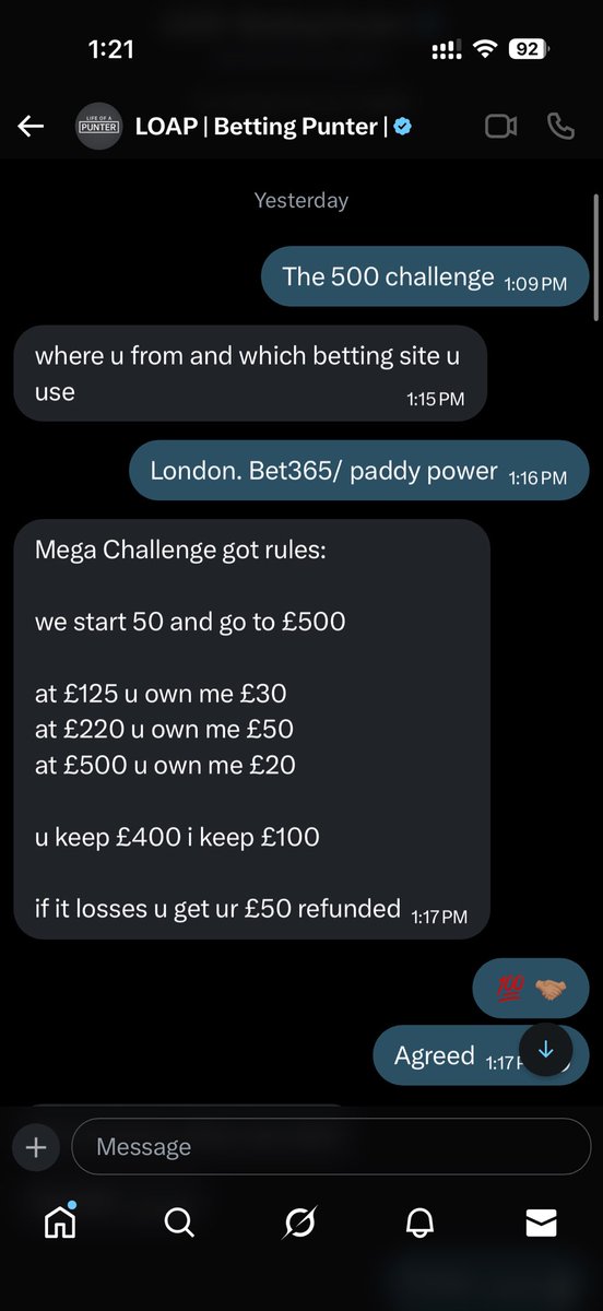 Playboii300's tweet photo. @LOAPbettingPU watch out. Scammer. Blocked me because his own challenge failed now don’t wanna fulfill his own rules of sending me my bread 😂😂it’s only 50 but damn. Thought u make bank off bets https://t.co/utzpt1nH8e