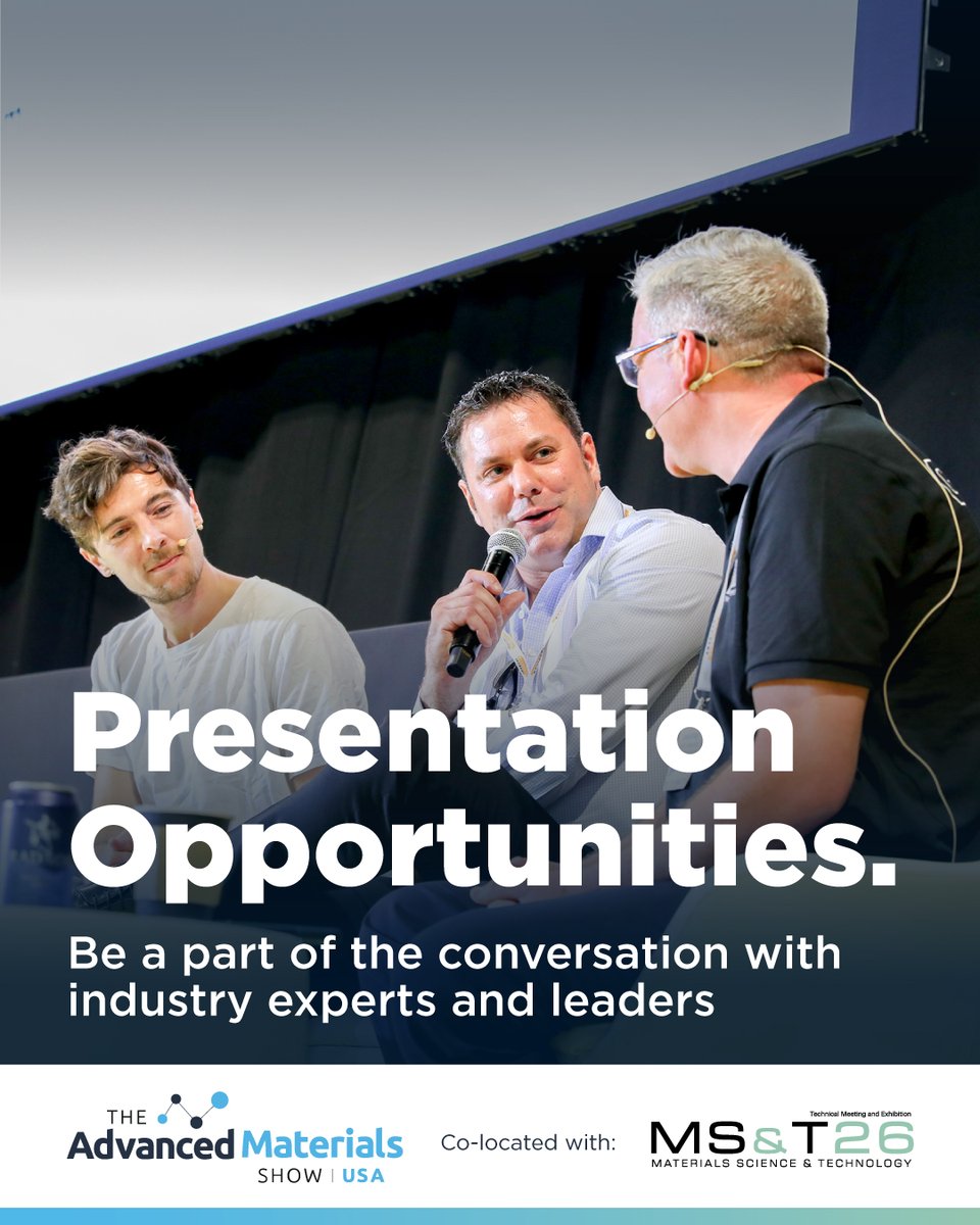 The Advanced Materials Show USA tweet media
