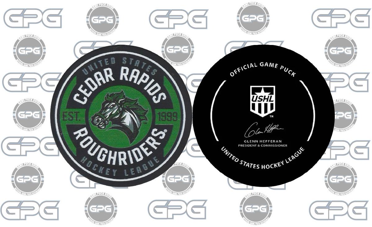 gamepuckguide's tweet photo. Official 2025-26 Game Puck for @RidertownUSA of the @USHL 

#GamePuck #LetsRide #USHL https://t.co/53bBbtcUds