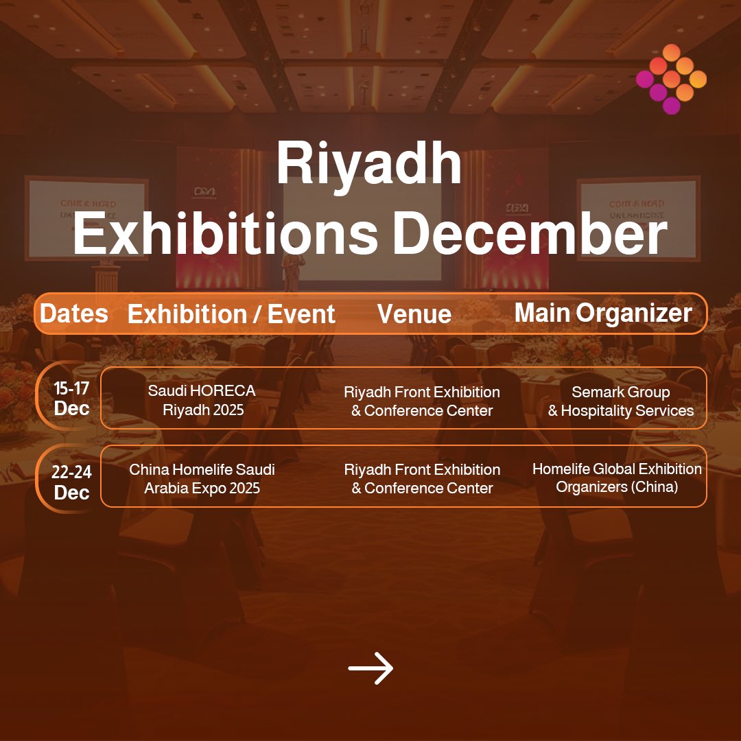 Thinkout_ES's tweet image. Riyadh’s peak exhibition season is coming up!
If you’re planning to participate, we’re ready to support you with full event services — from booth design to media coverage, AVL, and crowd management ✨

📧 Contact us to plan your participation.

#ThinkOut #EventPlanner