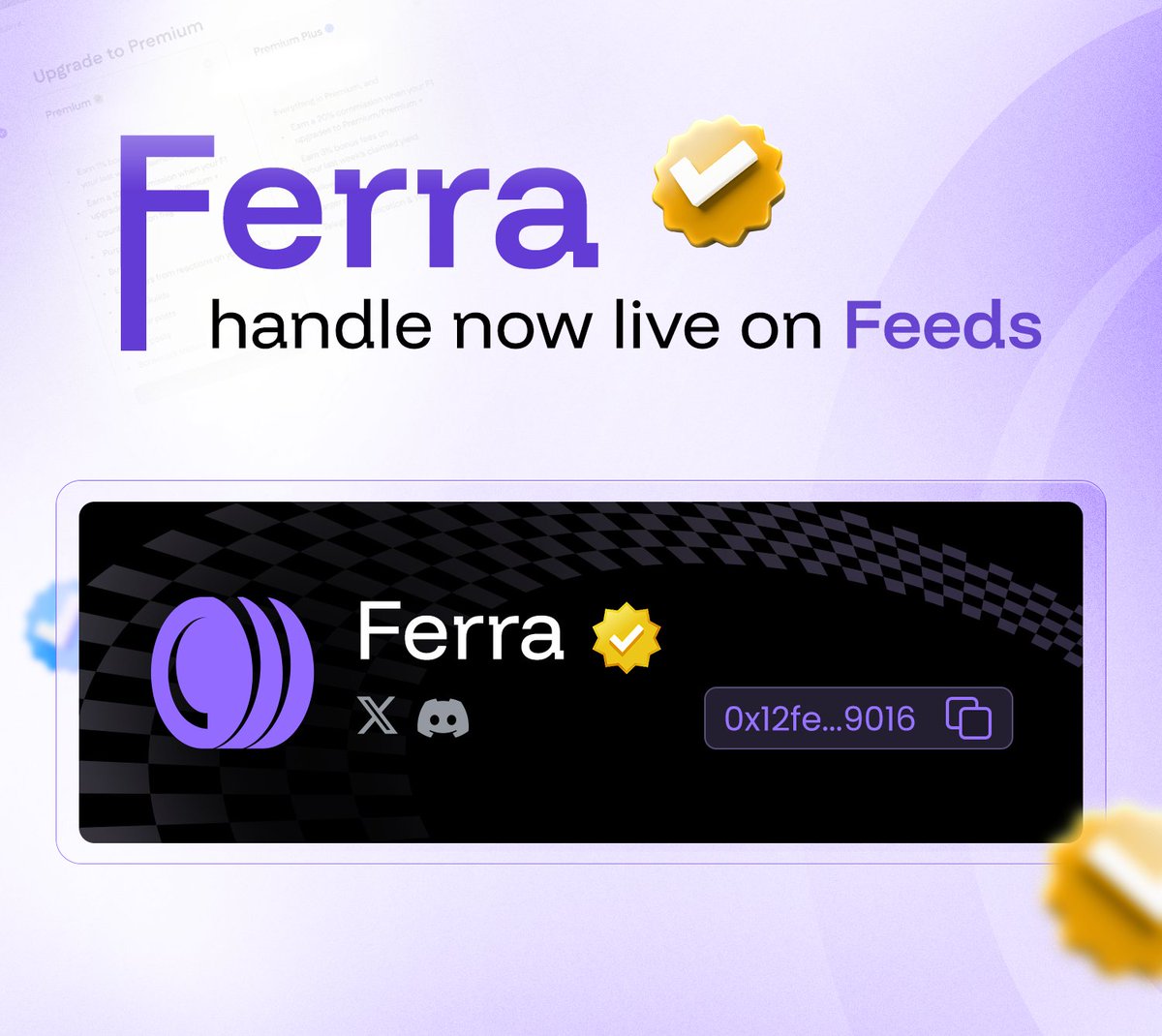 Ferra on Feeds.

<a href="/ferra_protocol/">Ferra</a> new HQ for:
• Guild news
• Quest updates
• And moarrrrrrrrrr

Smash follow →
ferra.ag/profile?addres…
