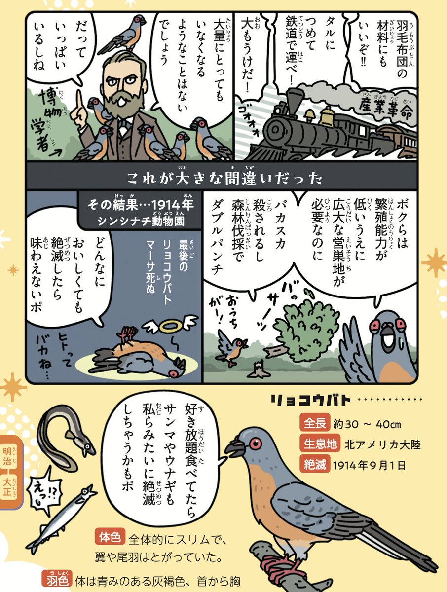 #伸びた伸びないは置いといて2025年自身が思う力作

📚書籍部門
『だいたいヒトがやらかしました
 🦤絶滅生物事典』
 https://t.co/q4kJfXJ6EX

文字通り力作です。体調を崩すほどに、大量にイラストと漫画を描き下ろしました。手に取っていただけると幸いです。歴史好きにも是非❗️
#絶滅生物事典 