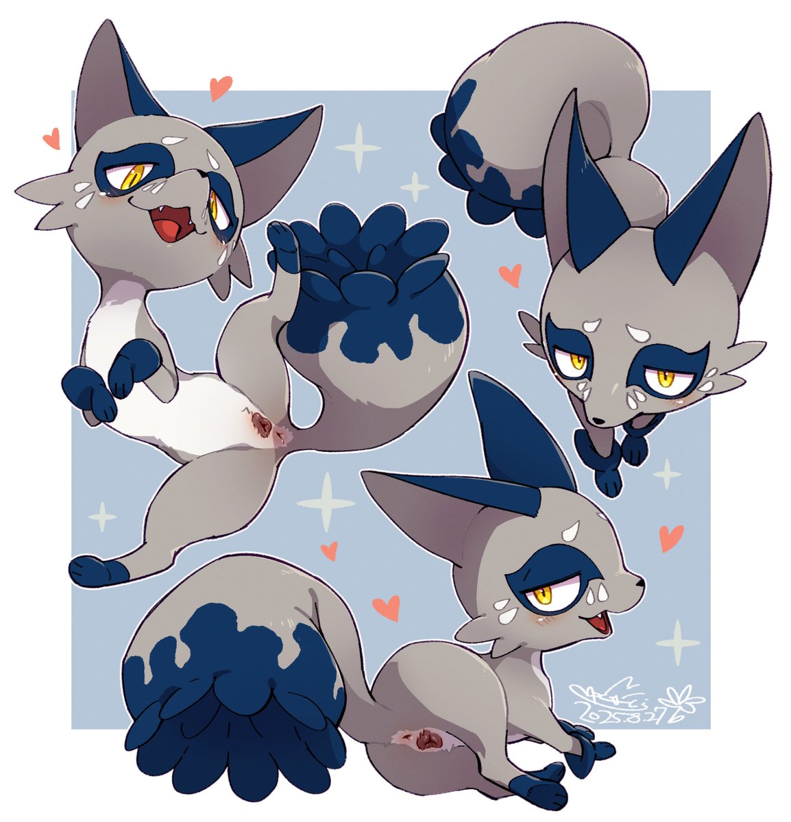 クスネちゃんの色違いはいい色🥰