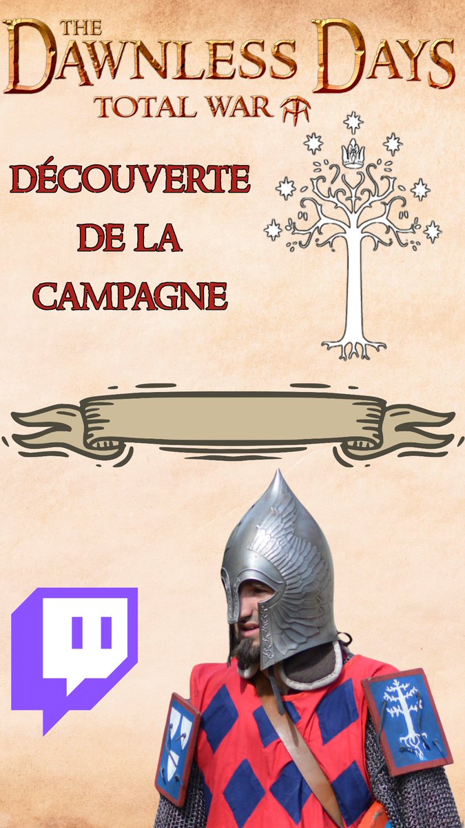 Direction la campagne de Dawnless Day avec le Gondor ! 
twitch.tv/galethorne